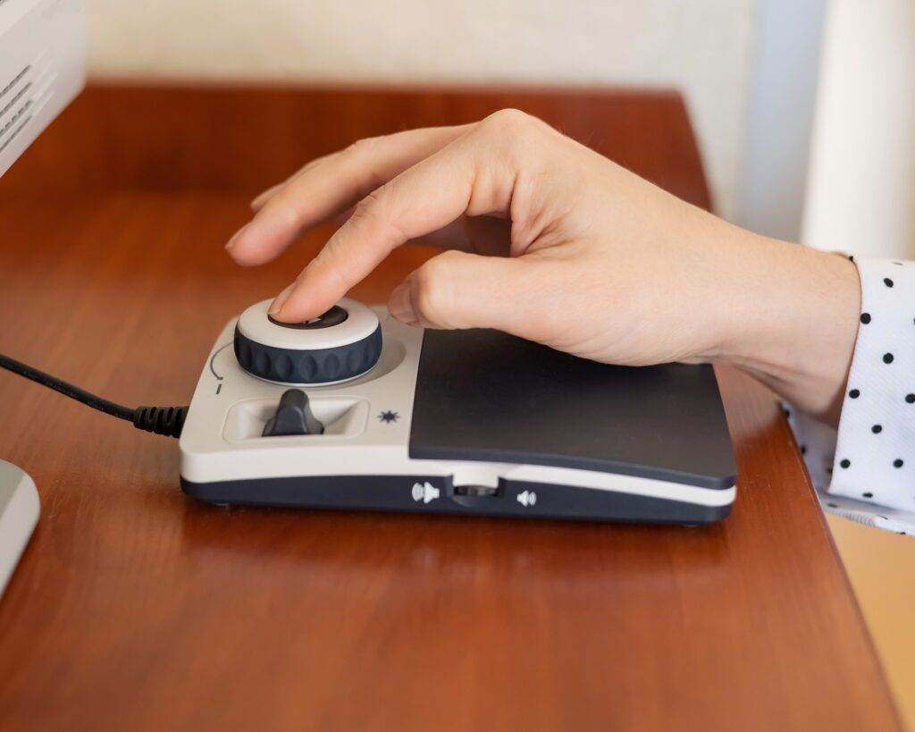 Person Using A Touchpad